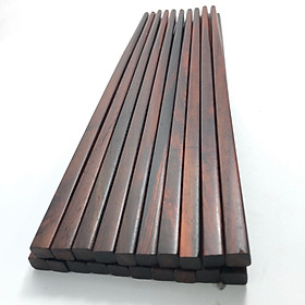 Mua Đũa ăn gỗ Cẩm lai đầu vuông trơn 10 đôi