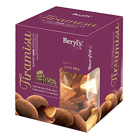 Choco Beryl's Tiramisu Almond Dark (100g)