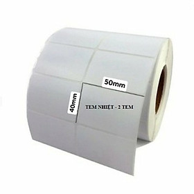 Mua Decal nhiệt in mã vạch 50x40mm 50m