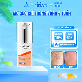 Kem Xóa Sẹo Lõm, Sẹo Rỗ Actiscar 20ml hỗ trợ làm mờ sẹo rỗ, lấp đầy sẹo lõm ( Màu Cam)