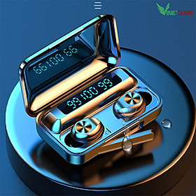 Tai Nghe Bluetooth 5.0 AMOI F9 Version 2020 TWS Không Dây nút cảm ứng Hiển thị % pin Âm Thanh Nổi 9D Giảm Tiếng Ồn & Chống Mồ Hôi - hàng chính hãng