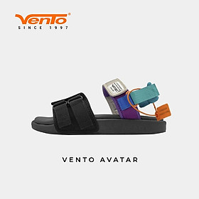 Giày Sandal VENTO AVATAR NỮ CHÍNH HÃNG - MÀU BE CAM/ĐEN XANH SD10112