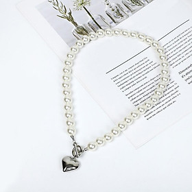 Vòng cổ ngọc trai trái tim