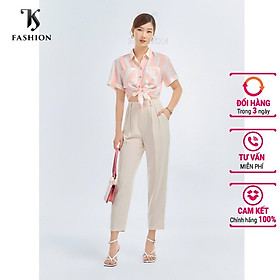 Quần baggy nữ xếp ly trước TKFASHION QK283