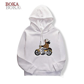 Áo Hoodie Nỉ In Hình Cô Gái Hàn Quốc