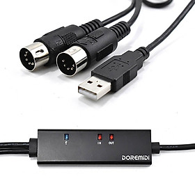 Mua Dây Cáp Chuyển Đổi USB MIDI Sang USB Hiệu DOREMiDi MTU-10 FTP