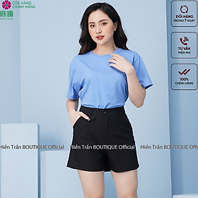 Áo thun nữ Hiền Trần BOUTIQUE phông trơn nam nữ form suông rộng nhiều màu sắc vải cotton cao cấp