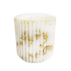 Mua Nến nạm hoa khô - hoa cúc trắng - nến thơm hương chanh và hoa nhài - 200ml