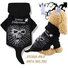 Áo hóa trang halloween cho chó mèo hình đầu lâu siêu chất, siêu ngộ nghĩnh -SP400114