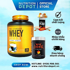 Sữa tăng cơ Wheylabs Pro Standard Whey Protein 2.3kg+ Sinner Preworkout vị