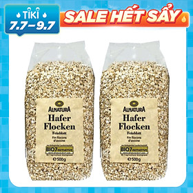 Combo 2 Gói Yến mạch Hafer Flocken (500g x 2 gói) - Deutschland (Dạng hạt cán vỡ)