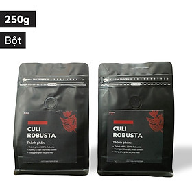 Cà phê nguyên chất CULI ROBUSTA 50g cafe rang xay nhiều cafein vị đắng và béo café pha phin - Big Dream Coffee