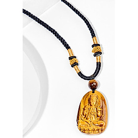 Mặt dây chuyền phật bản mệnh đá mắt hổ - Ngọc Quý Gemstones