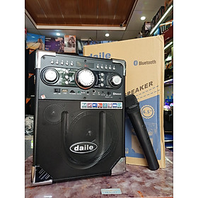 Mua Loa Karaoke Bluetooth Daile S8: Âm thanh chuẩn  thiết kế chắc chắn  kiểu dáng đẹp. Có kèm 1 Micro không dây