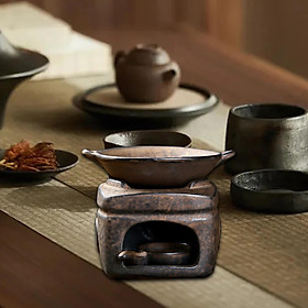 Tea  Warmer Set Tea Heater Tea  Candle Holder Chinese Style Tea Warmer Teapot Warmer for Restaurant Meeting Room Bedroom Yoga