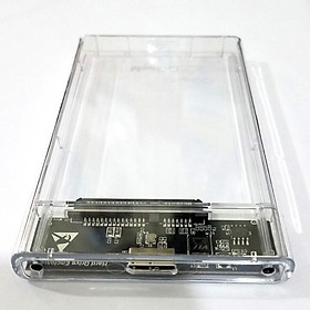 Mua Box ổ cứng di động 2.5 inch trong suốt hộp đựng ổ cứng laptop PC chuẩn USB 2.0 - miếng lót chuột