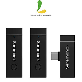 Hình ảnh Micro thu âm Saramonic Blink Go-U2 Kit - Thiết bị ghi âm kết nối đa hướng hỗ trợ cổng cắm USB-C tương thích điện thoại, máy tính - Hàng nhập khẩu