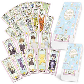 Bộ bài Tarot màu xanh Clow card Cardcaptor Sakura KINOMOTO SAKURA thủ lĩnh thẻ bài pha lê 30 lá