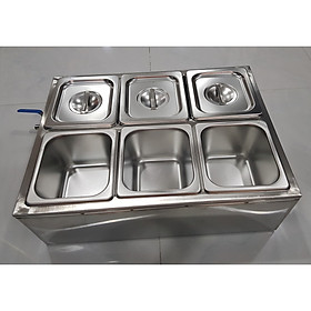 Mua combo đựng topping bằng inox thùng giữ lạnh và khay inox 304