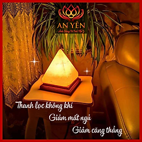 Mua Đèn đá muối Himalaya hình kim tự tháp hỗ trợ giấc ngủ