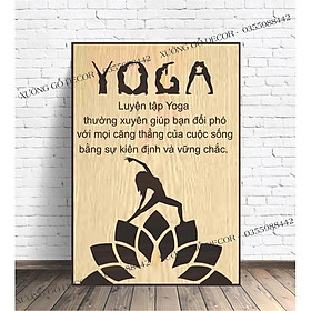 Mua Tranh Treo Tường Yoga Trang Trí Phòng Thiền   Phòng Tập Yoga ... Bằng Gỗ