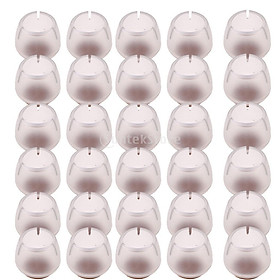 30 Pieces Clear Chair Leg Floor Protectors Furniture Pads Round Leg 17-21mm