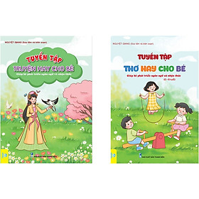 Sách - Combo 2 cuốn Tuyển tập Thơ và Truyện hay cho bé B80 - Giúp bé phát triển Ngôn ngữ và Nhận thức 0-6 tuổi - ndbooks