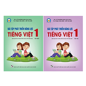 Sách Combo Bài tập phát triển năng lực Tiếng Việt 1 Tập 1 + 2 (KẾT NỐI)