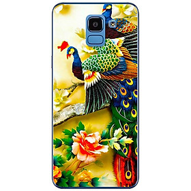 Ốp lưng dành cho Samsung J6 (2018) mẫu Chim công