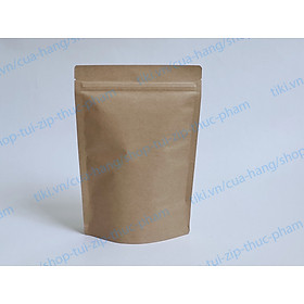 10 Cái Túi zip giấy không cửa sổ - túi giấy đựng thực phẩm khô, Túi đựng bánh kẹo, túi zip giấy kraft, craft