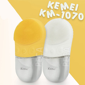 [ THANH LÝ NEW SALE 50% ] Máy rửa mặt Kemei KM-1070 điều chỉnh 15 mức tốc độ rung làm sạch nhanh phù hợp mọi loại da