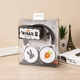Mua Tai nghe chụp tai RABBIT AY-24 thỏ xinh  âm thanh to và chắc  cách âm tốt   dây rời  có 4 màu. CÓ MIC NÊN CÓ THỂ NÓI CHUYỆN ĐƯỢC