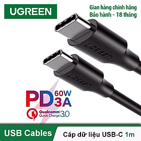 Hình ảnh Dây sạc nhanh 2 cổng Type C, dài 0.5-2m UGREEN US286