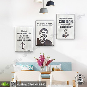 Mua  COMBO 05  Bộ 3 tấm  những câu nói hay của Bill Gates
