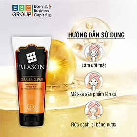 [REXSON] Sữa rửa mặt CLEAN & CLEAR giảm mụn, mờ nám, trắng da, chiết xuất từ khổ qua, lá trầu không