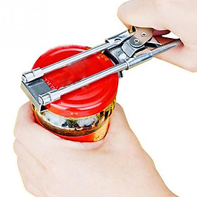 AA Professional Adjustable Manual Jar Lid Opener Portable Stainless Steel Gripper Can Opener Kitchen Supplies