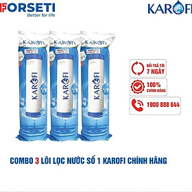 Combo 3 lõi số 1 - Công nghệ vi lọc Karofi hàng chính hãng