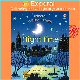 Sách - Peep Inside Night-Time by Anna Milbourne (UK edition, paperback)