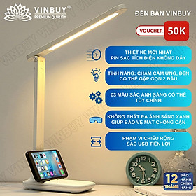 Hình ảnh Review Đèn Đọc Sách Cao Cấp - Đèn Bàn Làm Việc Sang Trọng - Đèn Ngủ - Đèn Trang Trí - Có Thể Gập Hai Chỗ – 03 Chế Độ Ánh Sáng Vàng Bảo Vệ Mắt Chống Cận Pin Sạc - Hàng Chính Hãng - VinBuy