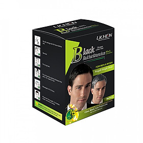 Dầu Gội Đen Tóc LICH Hộp 10 gói x 30ml