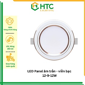 Mua Đèn LED Panel âm trần 9W  viền bạc  ánh sáng trắng hoặc 3 chế độ màu - Thương hiệu MPE - 3 chế độ màu