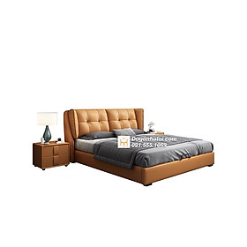 Mua Mẫu Giường Ngủ Bọc Nệm Đầu Giường Đẹp 1m8  2m GNB04