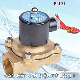 Van điện từ phi 21, điện áp 220 V, van ống nước, van nước điện tử