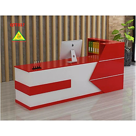 Mua Bàn lễ tân  quầy bán hàng  bàn dịch vụ thương mại đơn giản và hiện đại QTT317