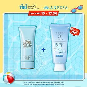 Kem chống nắng dạng gel dịu nhẹ cho da nhạy cảm và trẻ em Anessa Perfect UV Sunscreen Mild Gel SPF 35 PA+++ 90g