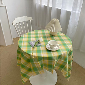 Khăn trải bàn/ Khăn picnic CARO vintage phong cách Hàn Quốc