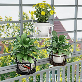 Giỏ Sắt Treo Chậu Hoa Ban Công Đế Dày GroFa - Chính Hãng