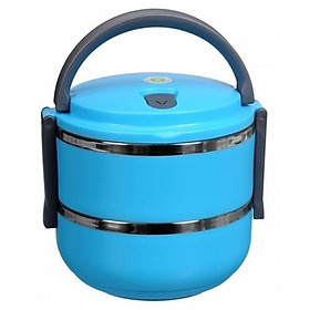HỘP ĐỰNG CƠM GIỮ NHIỆT 2 TẦNG GIỮ NHIỆT DUNG TÍCH 1L4I CAMEN RUỘT INOX 2 TẦNG