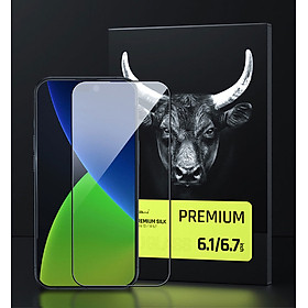 Miếng Dán Cường Lực Mipow Kingbull Premium Silk HD (2.7D) Dành Cho iPhone 14 / iPhone 14 Plus/ iPhone 14 Pro/ iPhone 14 ProMax_ Hàng Chính Hãng