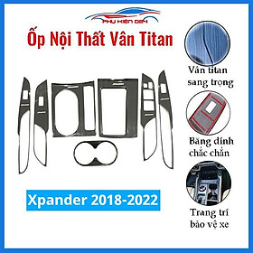 Ốp nội thất Xpander 2018-2019-2020-2021-2022 vân Titan bảo vệ chống trầy xước và làm đẹp xe
